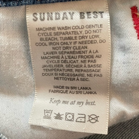 Aritzia Sunday Best Jupiter 100% Cotton Denim Straight Leg Jeans - Size 0 - Picture 7 of 8